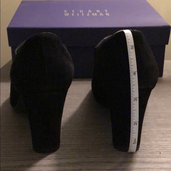 Stuart Weitzman black suede heels - Picture 2 of 3